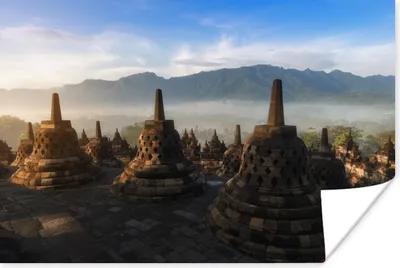Produktbild von MuchoWow® Poster Borobodur-Tempel 30x20 cm - Plakate - Print