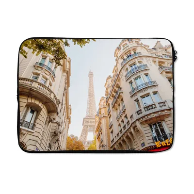 Produktbild von MuchoWow® Laptop Hülle 14 ZollFrankreich - Eiffelturm - Paris Laptoptasche - Laptoptasche - Stoßsicher - Schutzhaube