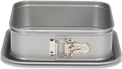 Produktbild von sprungform quadratisch 24 cm Stahl silber