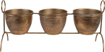 Produktbild von Clayre & Eef Pflanzenhalter 47x14x23 cm Kupferfarbig Eisen