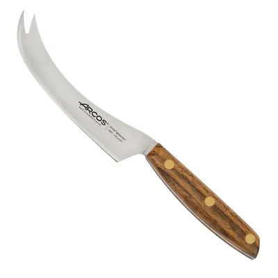 Image de Couteau à fromage Manchego Arcos série Nórdika, lame en acier inoxydable NITRUM® de 12,5 cm et manche en bois Ovengkol
