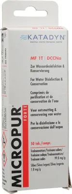 Produktbild von MICROPUR forte MF 1T Tabletten 50St PZN 10017898