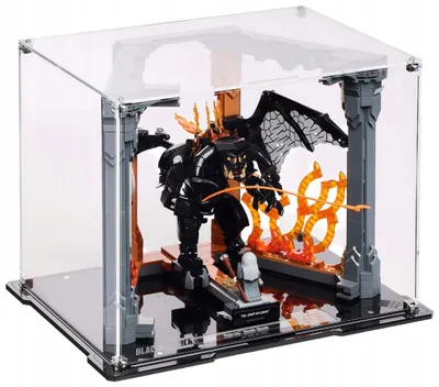 Produktbild von Blacked Brick Vitrine für LEGO® 10367 ICONS – Der Herr der Ringe: Balrog™