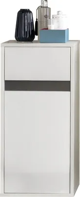 Produktbild von trendteam Bad Hänge-Stauraumelement Sol Weiß Nachbildung/Weiß Hochglanz Lack 35 x 73 x 31 cm