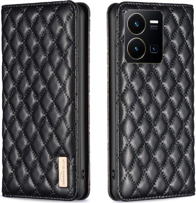 Obrázek produktu pro Pouzdro VIVO Y35 4G Y22S, elegantní flipové kožené pouzdro ve stylu knihy se stojánkem pro VIVO Y35 4G Y22S Black