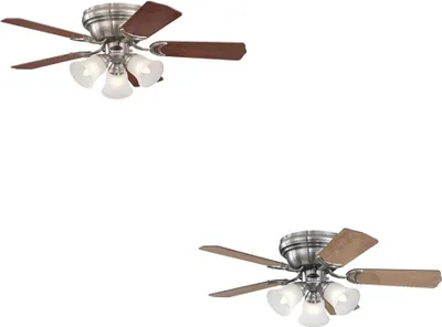 Image de Westinghouse ventilateur de plafond avec éclairage et chainettes Contempra Trio 90 cm