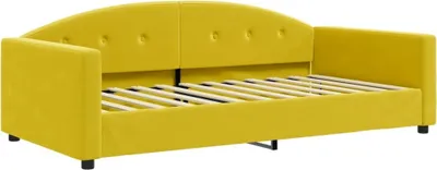 Immagine prodotto di vidaXL Letto da giorno giallo 100x200 cm in velluto