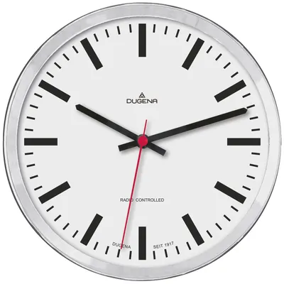 Obrázok produktu pre Dugena - 4460656 - Nástenné hodiny - Quartz - Rádiom riadené