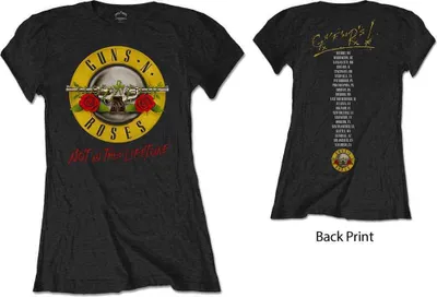 Produktbild von Guns N' Roses - Not In This Lifetime Tour Damen X-Large T-Shirt - Schwarz