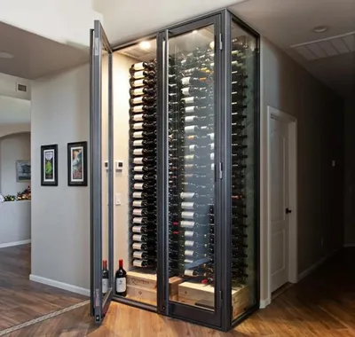 Produktbild von Weinschrank Weinlagerregal Vitrinenschrank Flaschenregal Weinmöbel