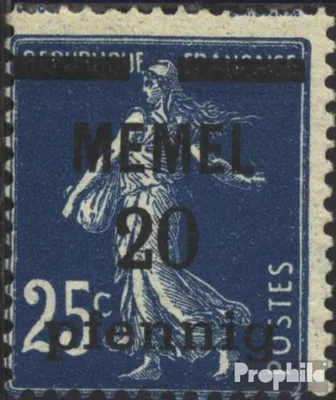Produktbild von Briefmarken Memelgebiet 1920 Mi 20a postfrisch Aufdruckausgabe