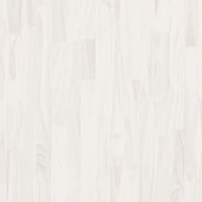 A close-up, full-frame shot of a white wooden surface, likely a cabinet or furniture piece, showing the grain and texture of the wood.