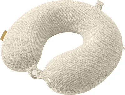 Produktbild von Reisekissen, Nackenstützkissen, einfarbig, extra weich, atmungsaktiv, lindert Müdigkeit, ergonomisches Nackenkissen in U-Form