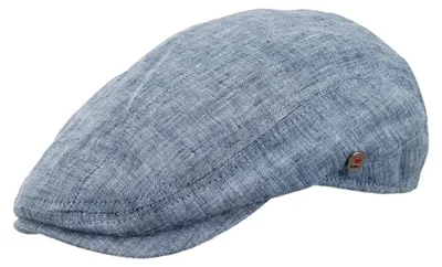 Balke Duckcap aus Leinen-Baumwollmix in blau