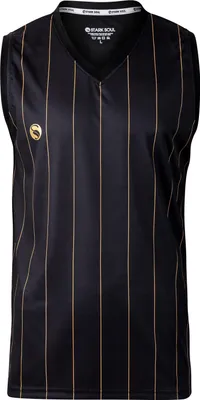 Produktbild von Ärmelloses Sport T-Shirt "Pinstripes", von Stark Soul, Tank Top, Herren – Schwarz - Gr: XL