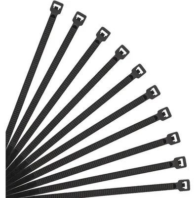 Produktbild von Kabelbinder Schwarz 300mm x 3.6mm 500 Stück UV-beständig 18,2 kg Zugfestigkeit