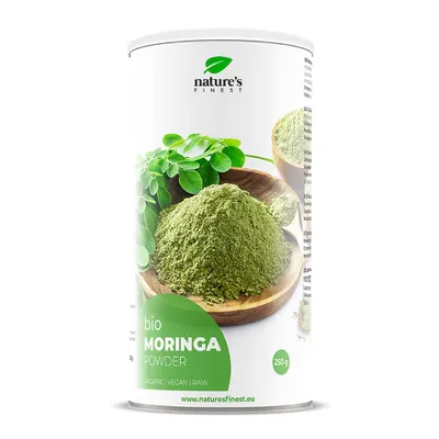 Nature’s Finest Bio Moringa Powder organic vegan raw superfood nutrients for energy immunity detox