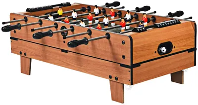 Produktbild von 4 in 1 Kickertisch, Spieltisch für Kinder & Erwachsene, Multigame Tisch für Fußball Billard Tischtennis Airhockey, Kickertisch inkl. Komplettes Zubehör, Multifunktionstisch 81,5x43x29,5cm