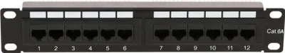 Image de DSIT Patchpanel 10", 12-fach UTP Patchpanel CAT 6a (DS-10Patch6a-12UTP)