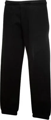 Produktbild von Fruit of the Loom - Kids Premium Elasticated Cuff Jog Pants - Black - 152