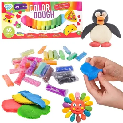 Obrázok produktu pre Lekka masa plastyczna Lovin Color Dough 30 sztuk