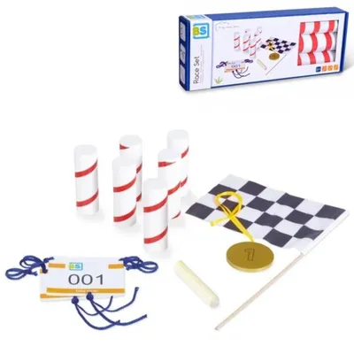 Zdjęcie produktu dla Zestaw wyścigowy Bs Toys, 11 elementów