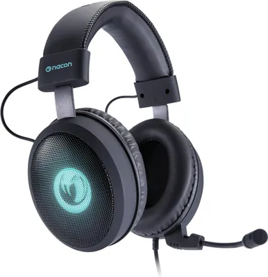 Produktbild von Nacon PCGH-300SR, Spielekonsole + PC/Gaming, 7.1 Kanäle, Binaural, Kopfband, Farbe: Schwarz/Blau