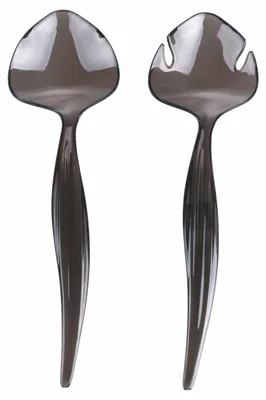 Salatbesteck 2-teilig, Kunststoff, Smoke, 27 cm