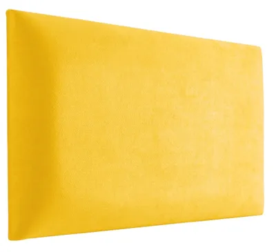 Produktbild von Wandpaneele 3D 60x30 cm gepolstert – mit weicher Füllung, Farbe GELB