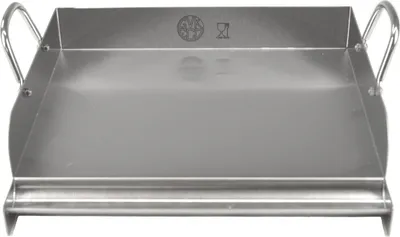 Produktbild von GVK ECO Edelstahl Grillplatte 32cm Grillaufsatz Grillpfanne Pizzaplatte
