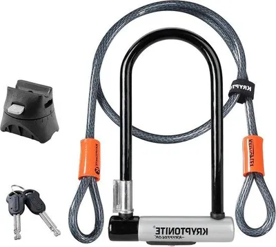 Produktbild von Famanu Fahrradschloss 13 mm gehärteter Stahl - Schwarz
