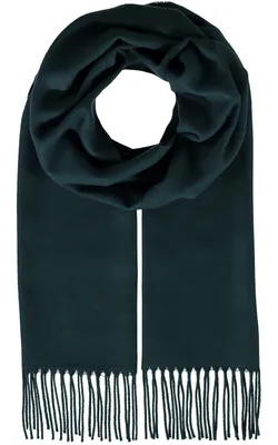 Imagen del producto de FRAAS bufanda Cashmink® Scarf with Fringes Dark Olive verde