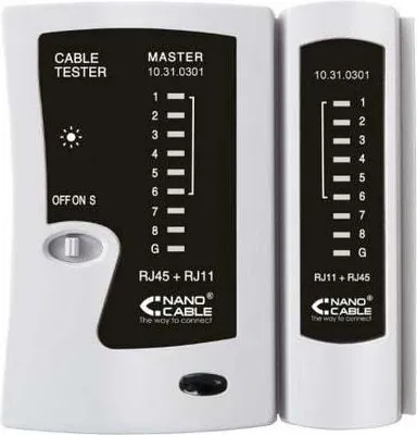 Immagine prodotto di Tester Nanocable 10.31.0301 per RJ11-RJ12-RJ45