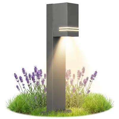 Produktbild von MasterLED LED Wegeleuchte GU10 IP44 50cm Anthrazit Pollerleuchte Gartenbeleuchtung Aluminium Außenleuchte Gartenlampe