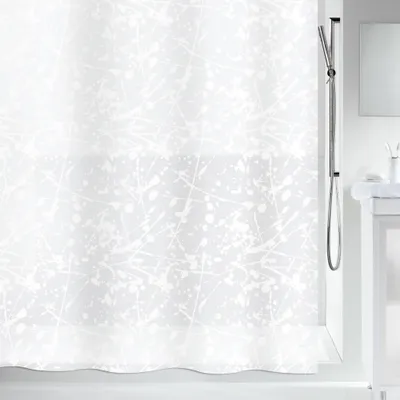 Immagine prodotto di spirella Tenda da doccia Peva Antimuffa 100% impermeabile 180x200 cm "Bang" Bianco