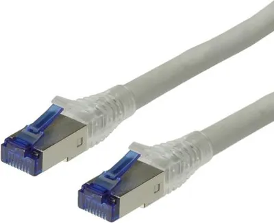 Produktbild von VALUE Patchkabel Cat.6A (Class EA) S/FTP (PiMF), Massivdraht, LSOH, grau, 20 m