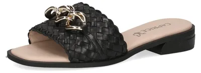Produktbild von CAPRICE Damen Pantoletten aus Leder mit Fußbett, Schwarz (Black Nappa), 40 EU