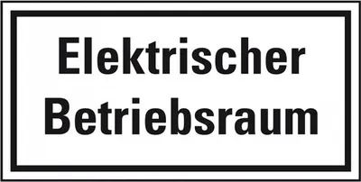 Produktbild von Dreifke® Schild I Hinweisschild Elektrischer Betriebsraum, Kunststoff, 200x100mm