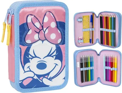 Immagine prodotto di Disney Minnie Mouse Divertente astuccio per matite con accessori - Accessori scolastici perfetti per i bambini
