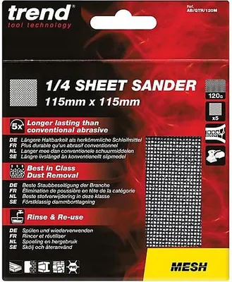 Zdjęcie produktu dla Arkusze Ścierne Trend Ab/Qtr/150M 115 X 115 Mm 150 G 5 Szt