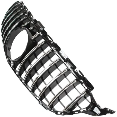 Sport Kühlergrill Schwarz Glanz Chrom Streben für Mercedes W205 C205 S205 18-22 – Produktansicht