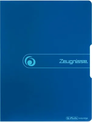 Produktbild von Sichtbuch PP A4 20 Hüllen 'Zeugnisse' blau to go Packung mit 10 Stück