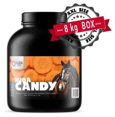 Produktbild von Nuba Pferdeleckerlis Mit Karotte, Natürliche Pferdefutter-Leckerlis Als Ergänzungsfutter Pferd, 8 Kg