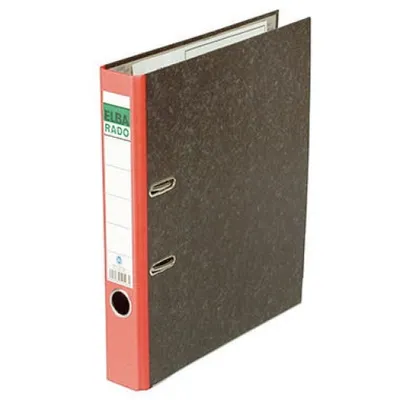 Image de Classeur ELBA rado Marbre nuageux, largeur dos : 50 mm, rouge