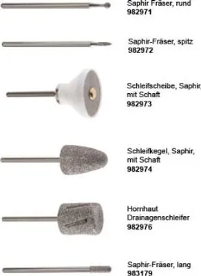 Produktbild von PROMED Hornhaut Dränagenschleifer grob mit Schaft>>>>