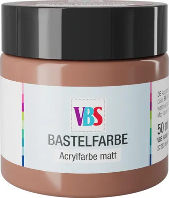 Produktbild von Matt Bastelfarbe Feige 50 ml wasserbasiert wasserfest lichtecht mit hoher Deckkraft