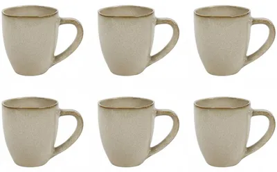 Productafbeelding van Cookinglife Mokken Sabi Beige 450 ml - 6 Stuks