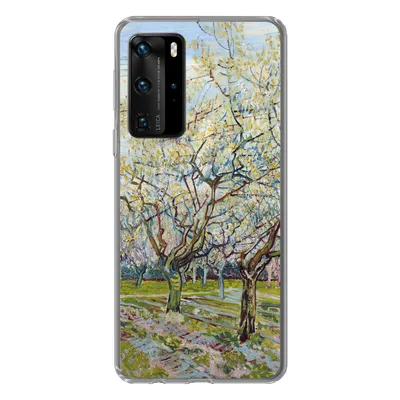 Produktbild von MuchoWow® Handyhülle Schutzhülle Hülle für Huawei P40 Pro Blühender Obstgarten - Vincent van Gogh Silikon Softcase Handy Hülle - Schutz