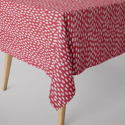 Produktbild von SCHÖNER LEBEN. Tischdecke Tropfen rot eckig in verschiedenen Größen Größe 130x240cm