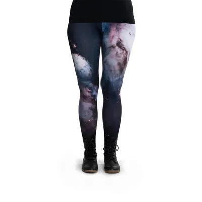 Produktbild von cosey - bedruckte bunte Leggins (Einheitsgröße) - Design White Nebula